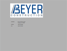 Tablet Screenshot of beyerconstruction.com